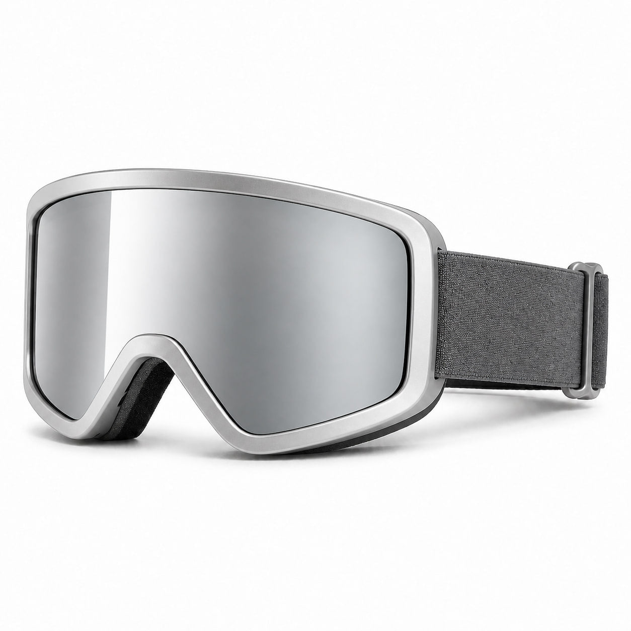 Cylindrical Snow Goggle — chrome