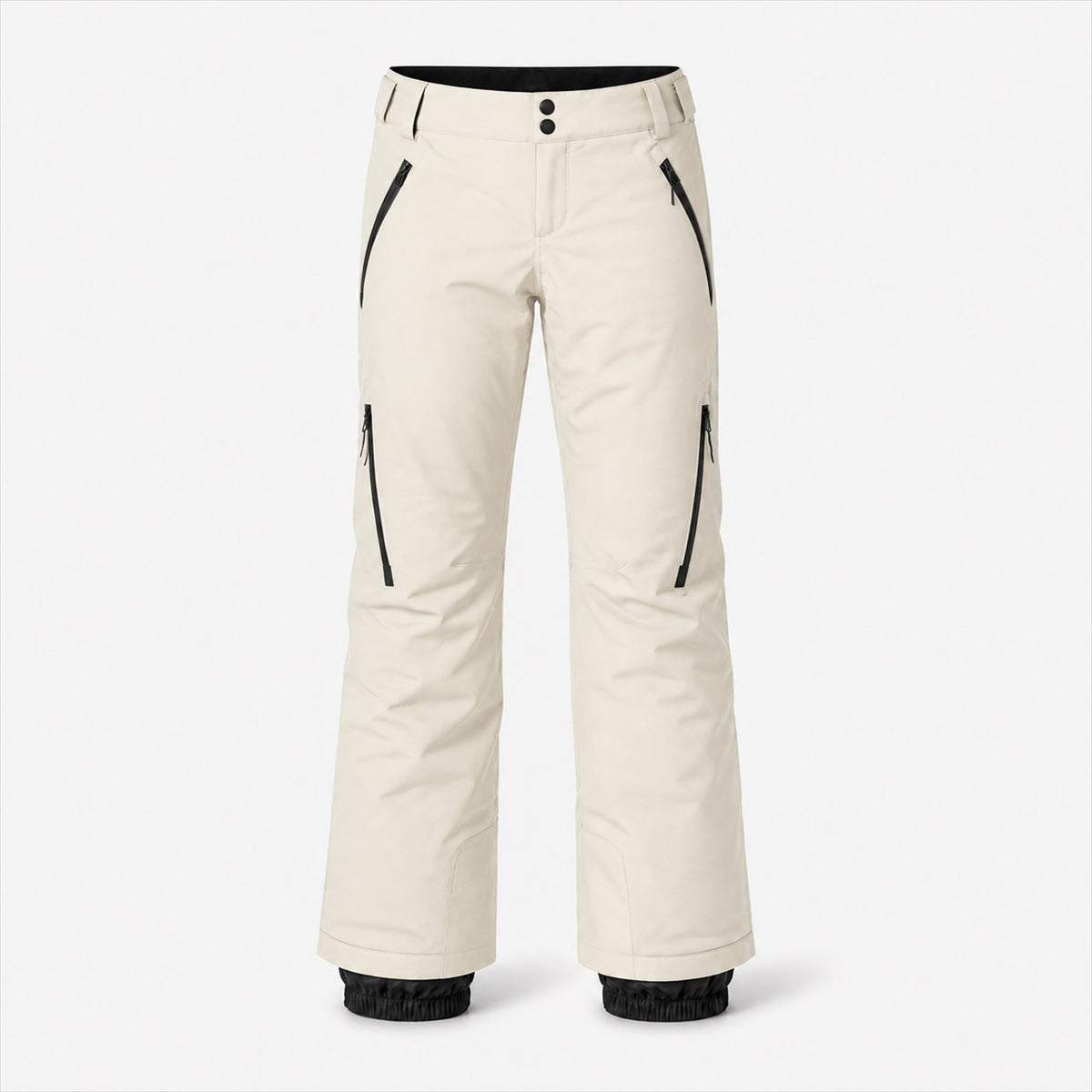 Women’s Snow Pant in Bone — Skeezy studio render, front view
