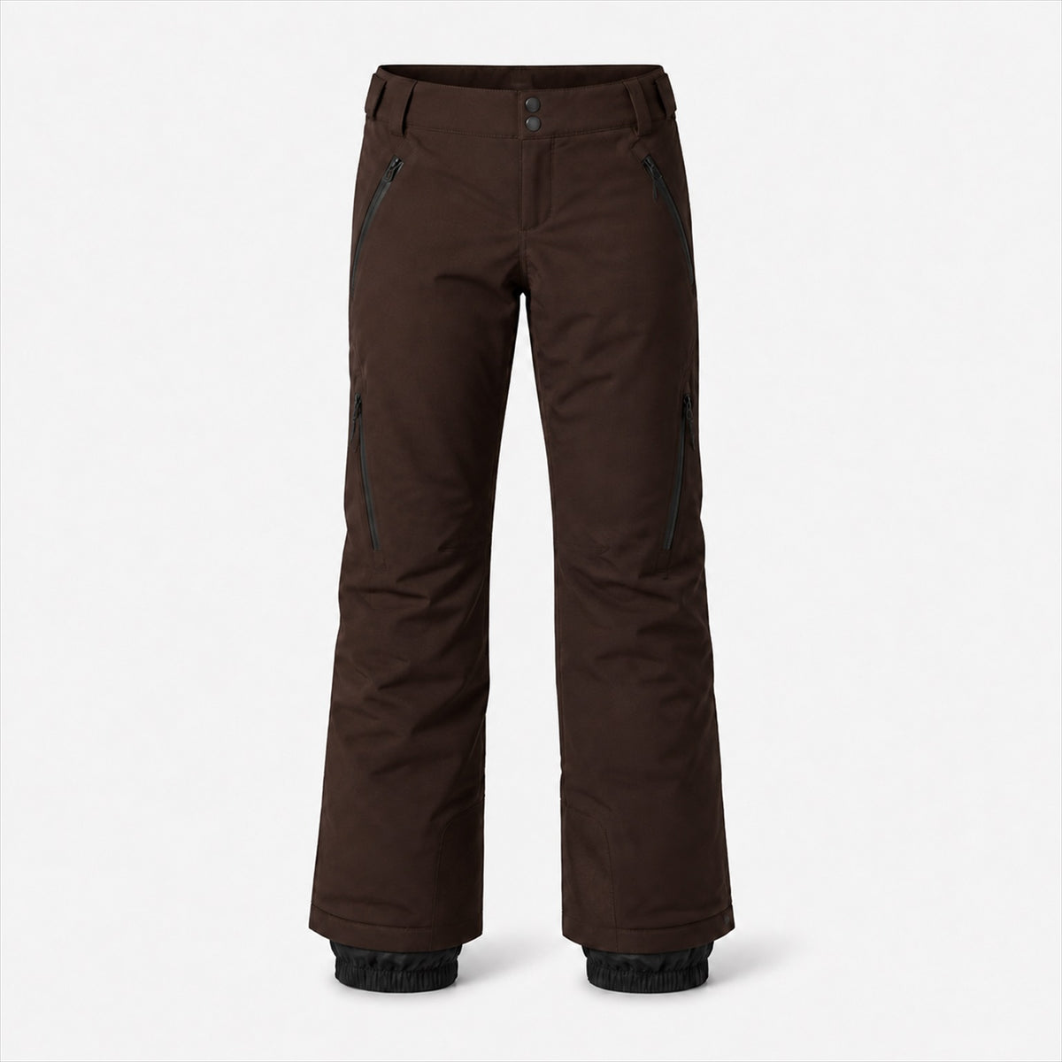 Women’s Snow Pant in Cocoa — Skeezy studio render, front view