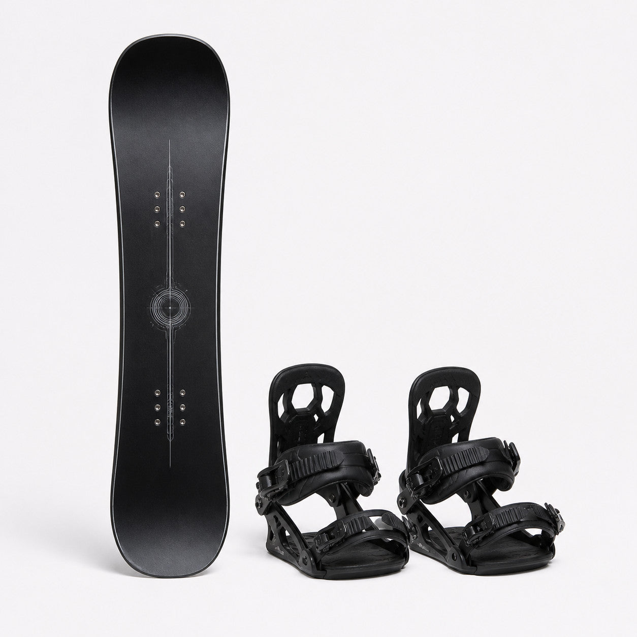 Youth Snowboard + Binding Set — front view