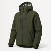 3-Layer Snow Shell in Moss — Skeezy studio render, front view
