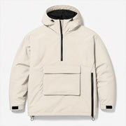 Snow Anorak in Bone — Skeezy studio render, front view