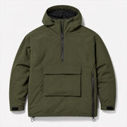 Snow Anorak in Moss — Skeezy studio render, front view