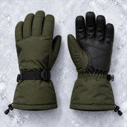 Insulated Snow Glove in Moss — Skeezy studio render, front view