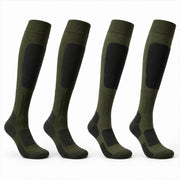 Merino Snow Socks — 2 Pack in Moss — Skeezy studio render, front view