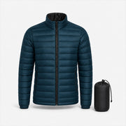 Insulated Midlayer in Atlantic — Skeezy studio render, front view