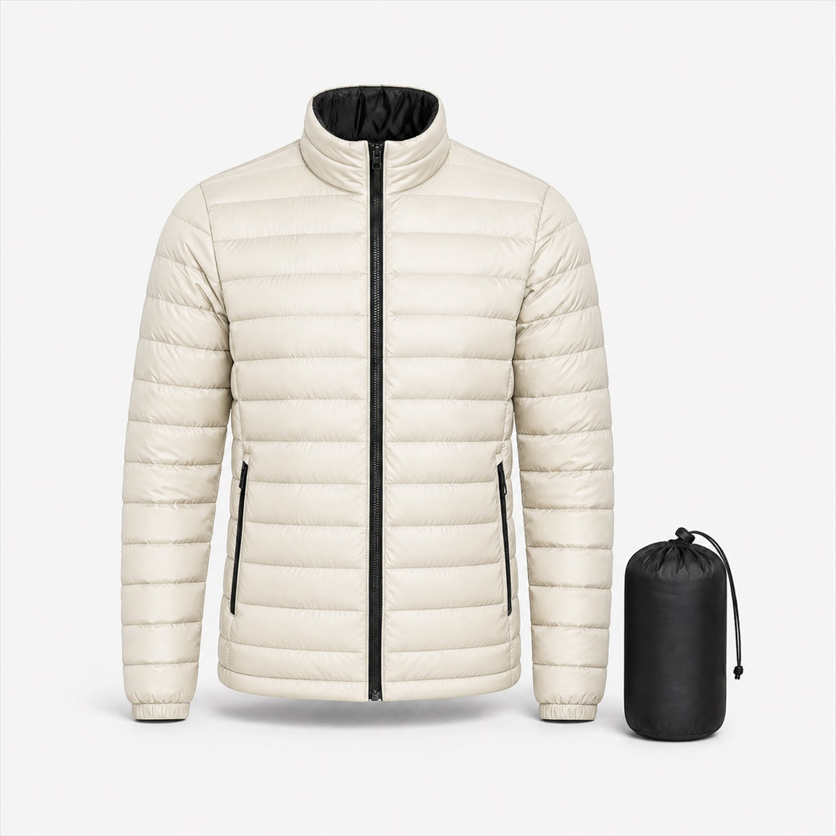 Insulated Midlayer in Bone — Skeezy studio render, front view