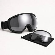 Magnetic Snow Goggle — midnight chrome matched spare
