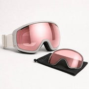 Magnetic Snow Goggle — rose ice matched spare